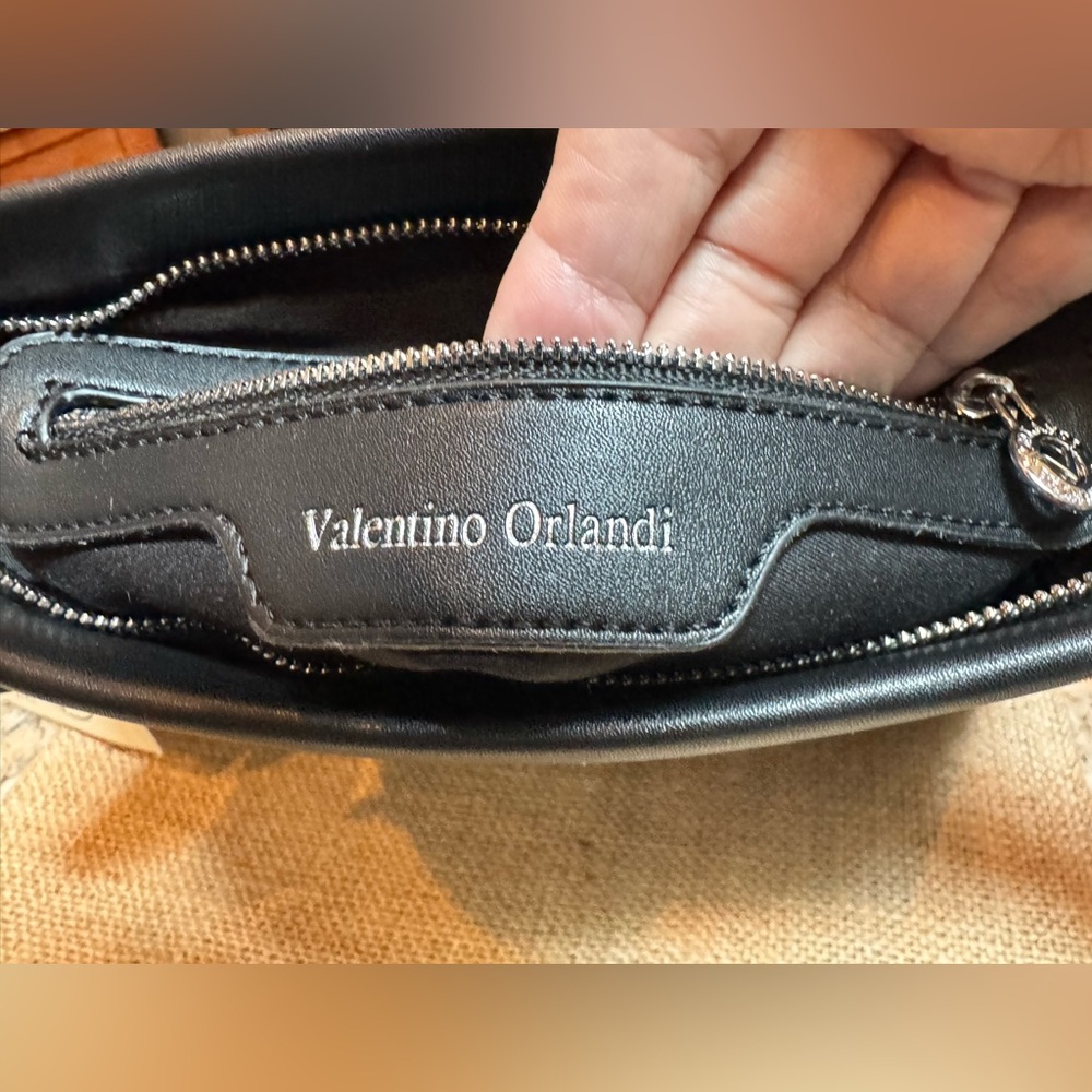 Valentino Orlandi Black Vegan Leather Purse. NWT - Picture 12 of 14